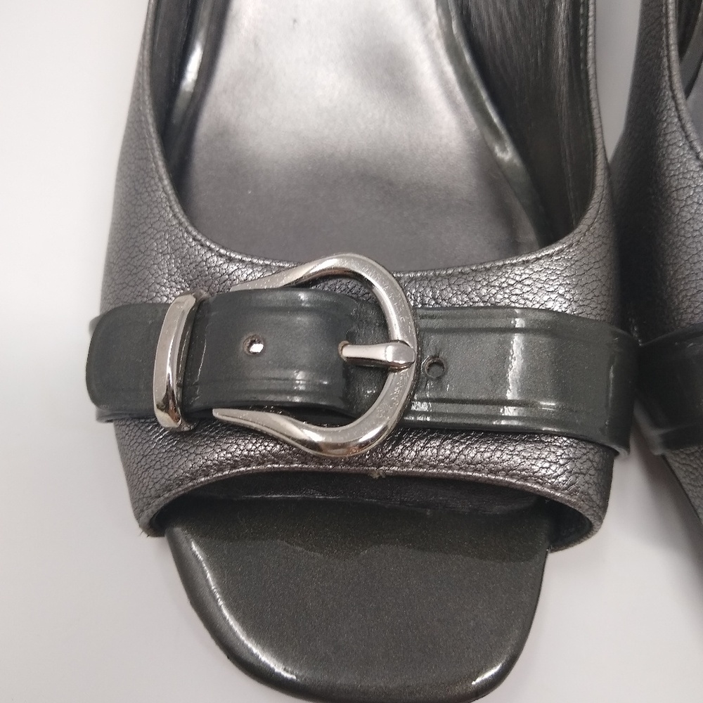 Cole Haan | buckle silver slingback heels Nike air - Picture 3 of 8